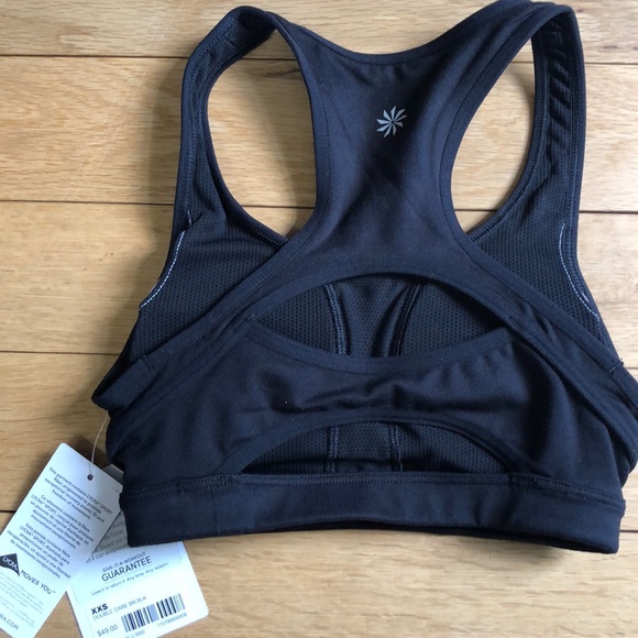 *SOLD* Athleta Double Dare Bra (black) - Picture 2 of 4